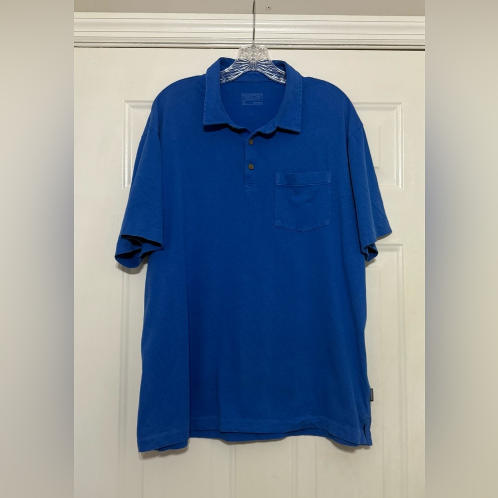 Men's Patagonia Blue Polo Shirt Size XL